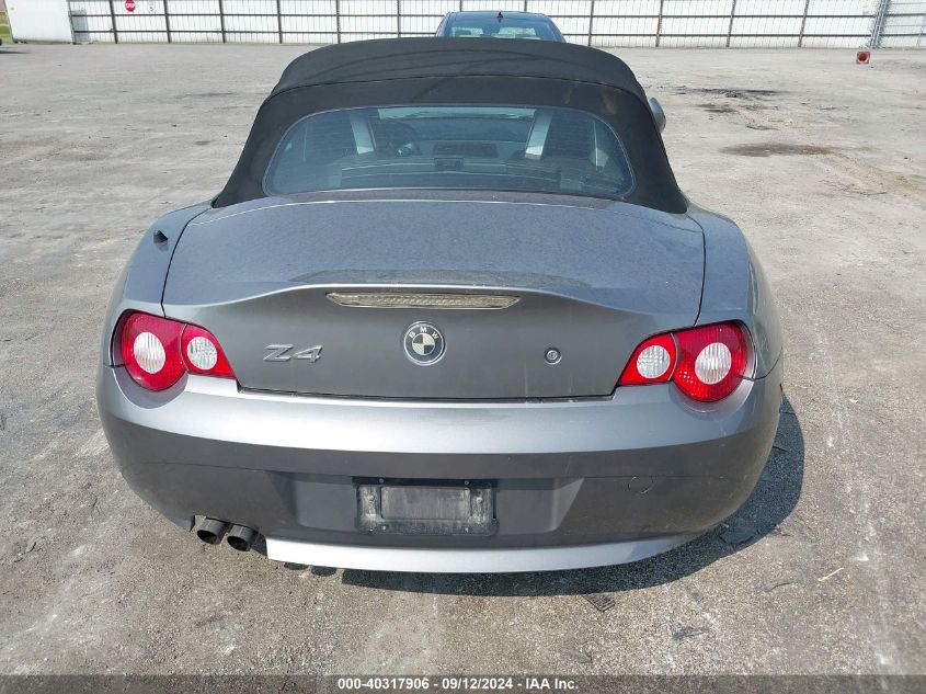 2005 BMW Z4 2.5 VIN: 4USBT33515LS55202 Lot: 40317906