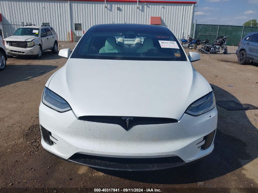 2019 Tesla Model X P100D/Performance VIN: 5YJXCBE44KF211655 Lot: 40317941