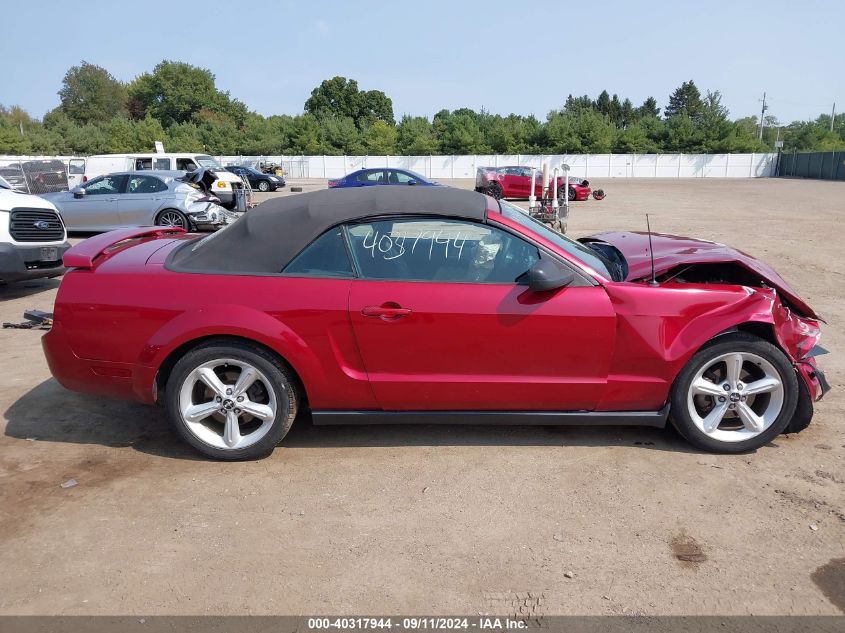 2006 Ford Mustang V6 VIN: 1ZVFT84N865107439 Lot: 40317944