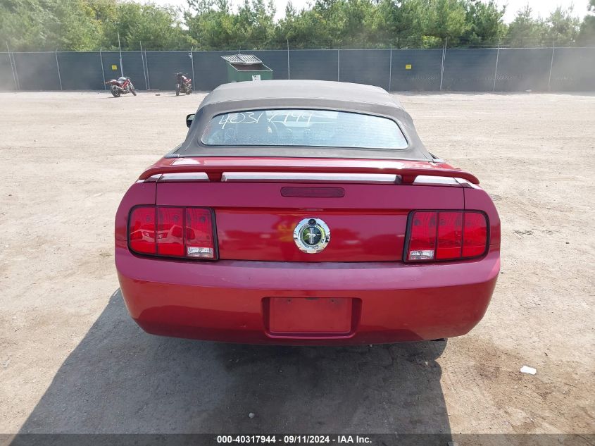 2006 Ford Mustang V6 VIN: 1ZVFT84N865107439 Lot: 40317944