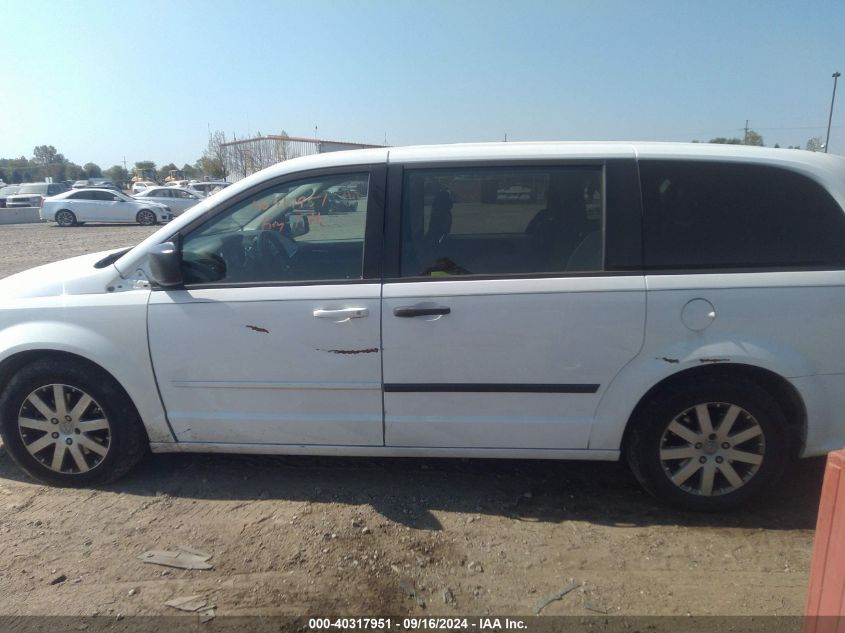 2016 Dodge Grand Caravan Se VIN: 2C4RDGBG8GR343007 Lot: 40317951