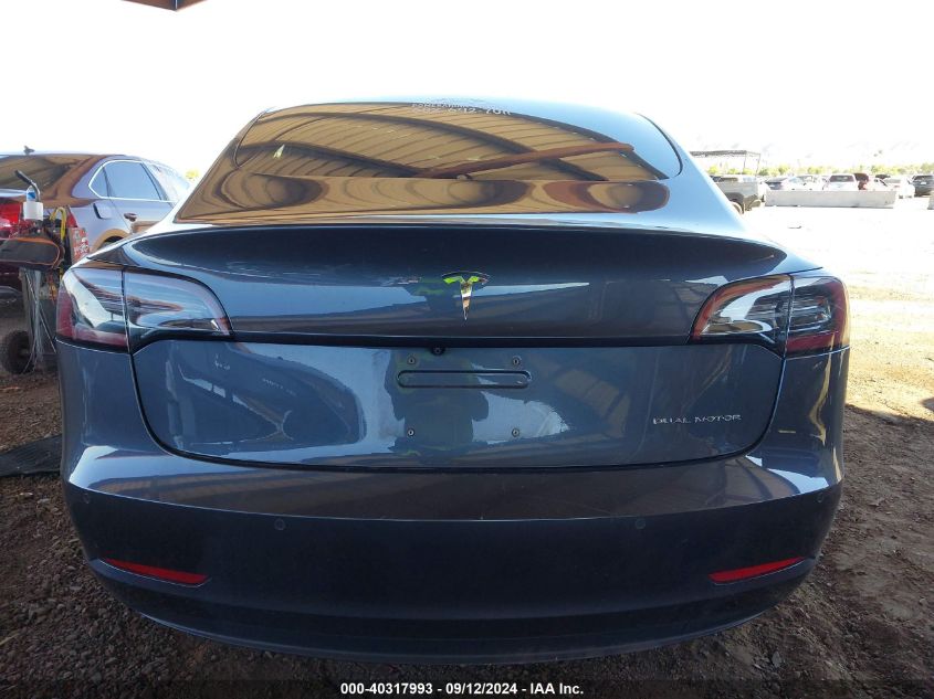 2018 Tesla Model 3 Long Range/Performance VIN: 5YJ3E1EB4JF114424 Lot: 40317993