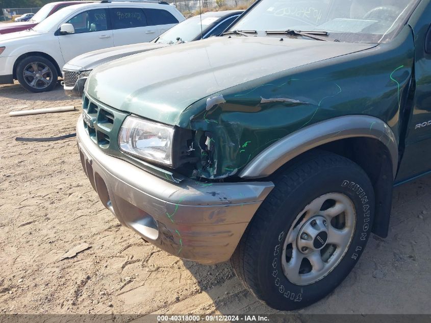 2002 Isuzu Rodeo S/Ls/Lse VIN: 4S2DM58W224337684 Lot: 40318000