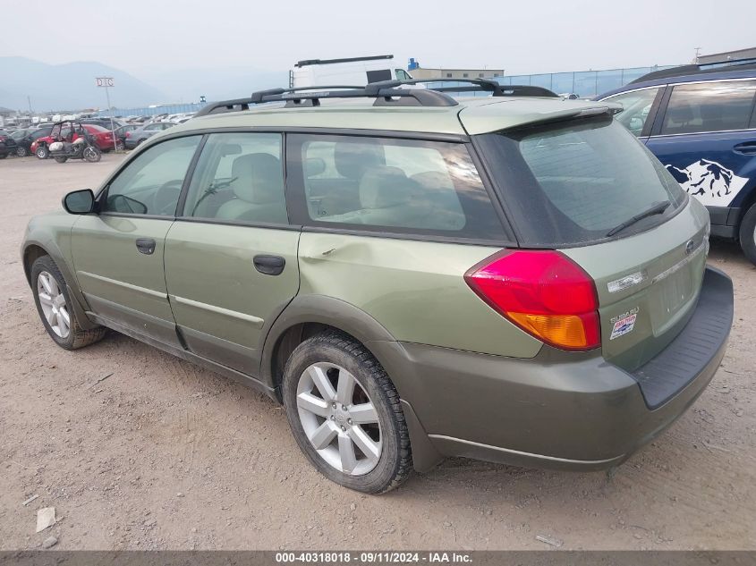 2006 Subaru Outback 2.5I VIN: 4S4BP61C667333041 Lot: 40318018