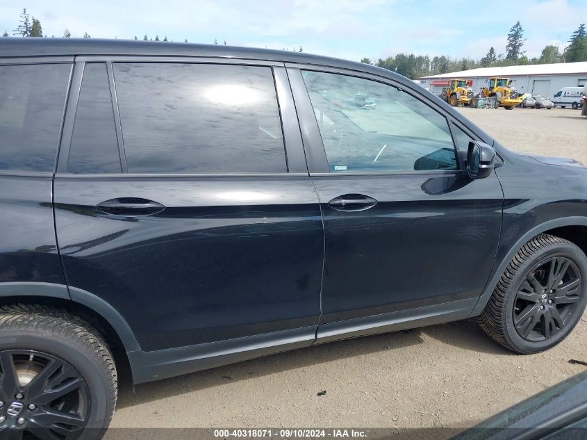 2019 Honda Passport Sport VIN: 5FNYF8H21KB020753 Lot: 40318071