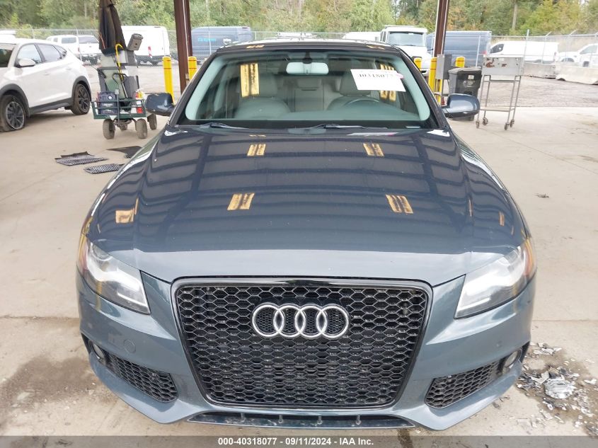 2010 Audi A4 Premium Plus VIN: WAUFFAFL0AN059907 Lot: 40318077