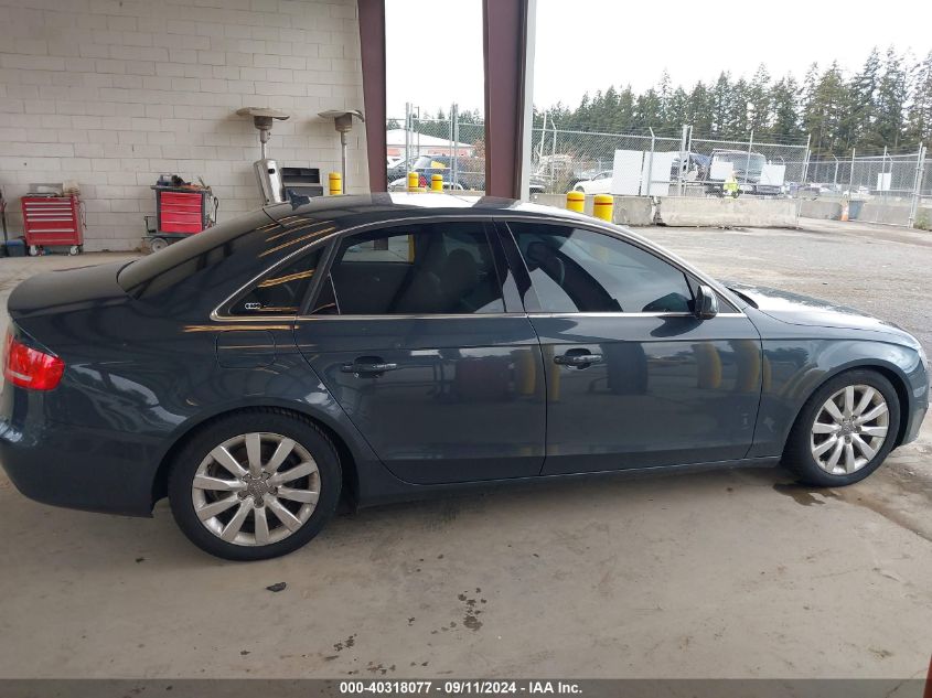 2010 Audi A4 Premium Plus VIN: WAUFFAFL0AN059907 Lot: 40318077