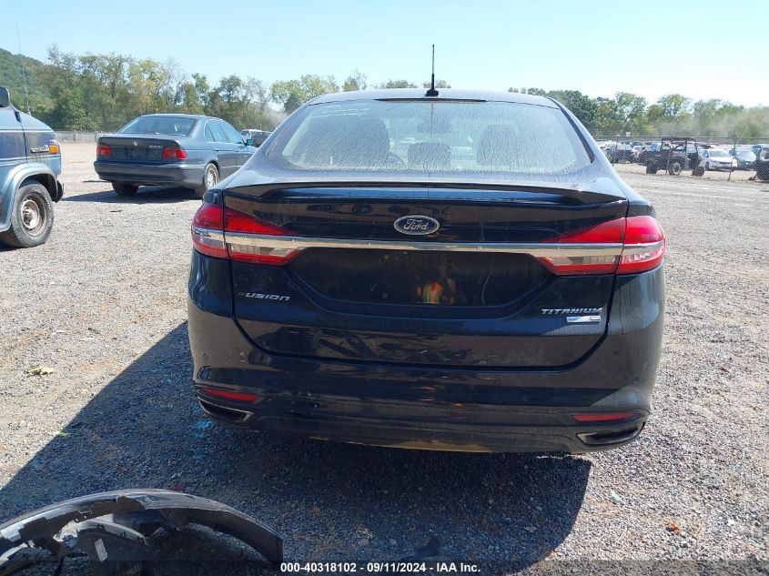 2018 Ford Fusion Titanium VIN: 3FA6P0D9XJR139008 Lot: 40318102