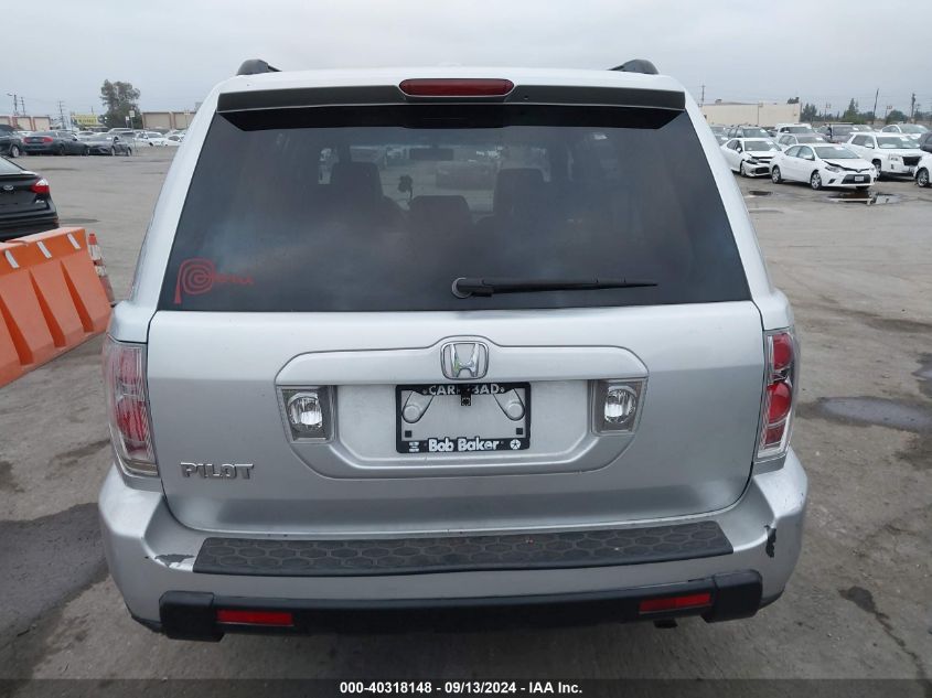 2006 Honda Pilot Ex-L VIN: 5FNYF28646B046396 Lot: 40318148