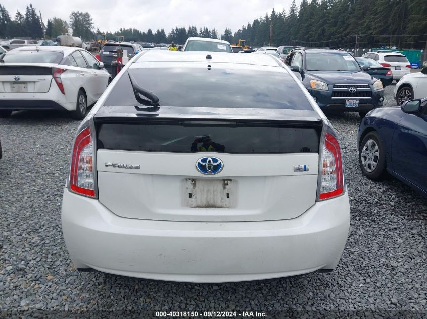 2013 Toyota Prius Two VIN: JTDKN3DU6D0354233 Lot: 40318150