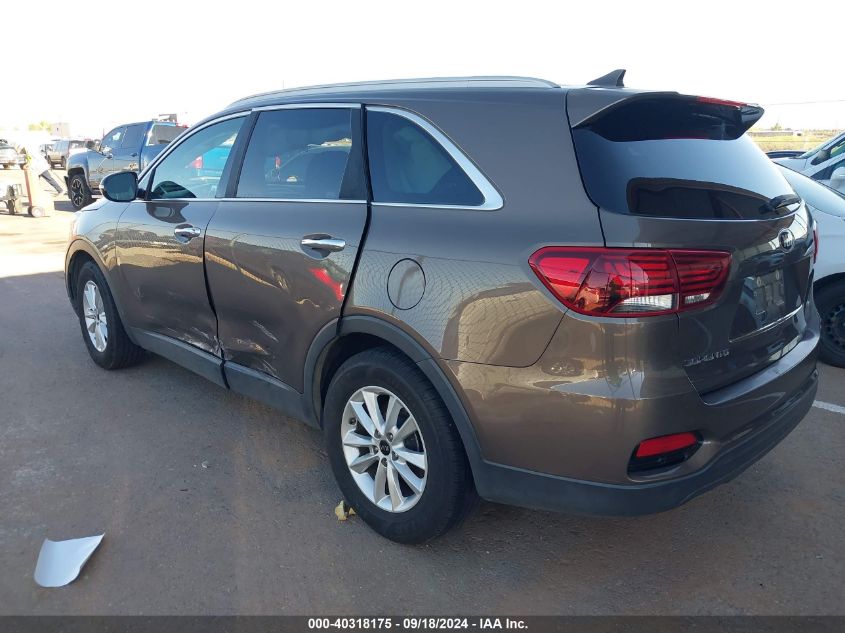 2019 Kia Sorento 2.4L Lx VIN: 5XYPG4A30KG435544 Lot: 40318175