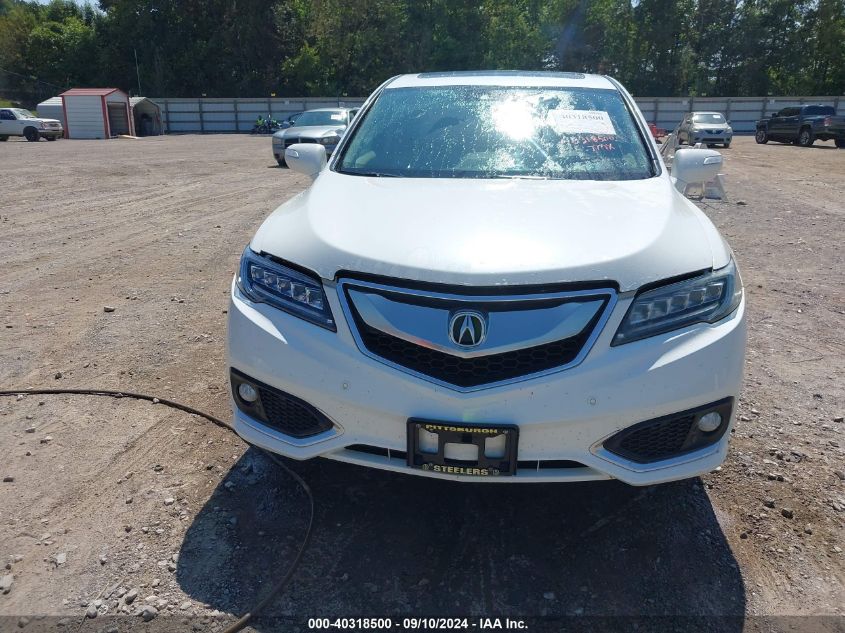 2017 Acura Rdx Advance Package VIN: 5J8TB4H71HL023167 Lot: 40318500