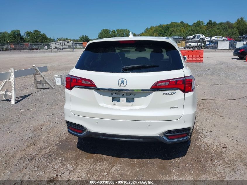 2017 Acura Rdx Advance Package VIN: 5J8TB4H71HL023167 Lot: 40318500