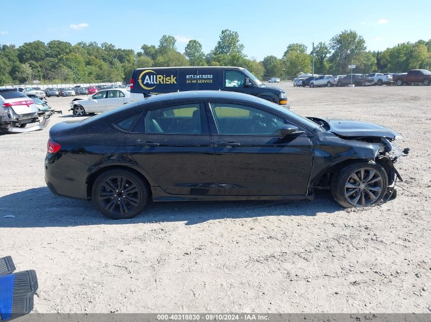 2015 Chrysler 200 S VIN: 1C3CCCBB5FN511840 Lot: 40318830