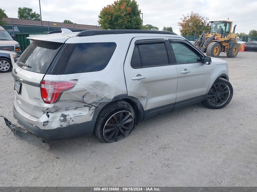VIN 1FM5K8D87HGC50655 2017 FORD EXPLORER XLT