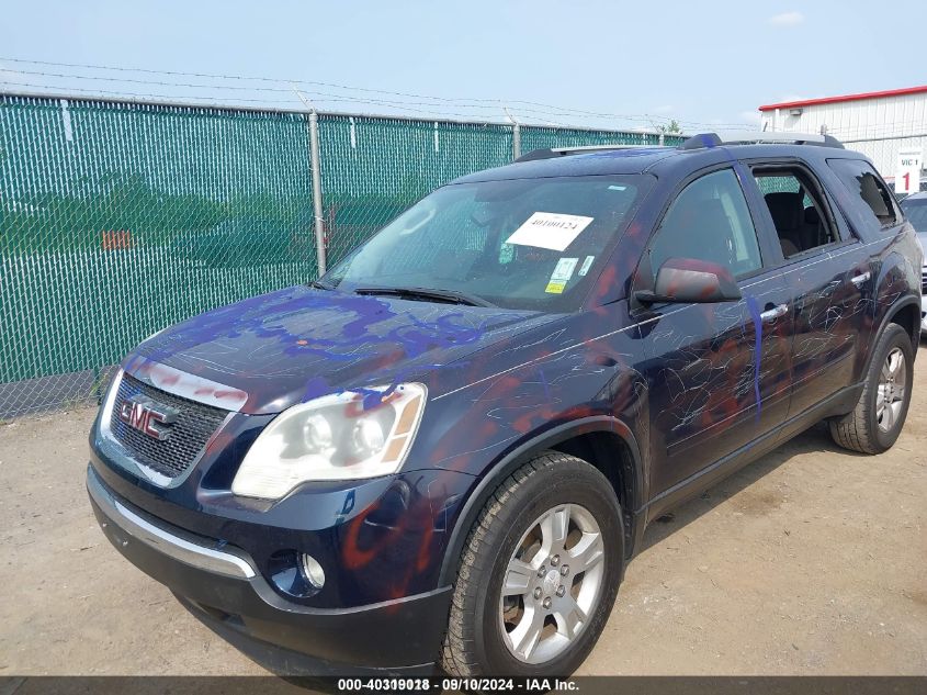 1GKKVPED3BJ317951 2011 GMC Acadia Sle