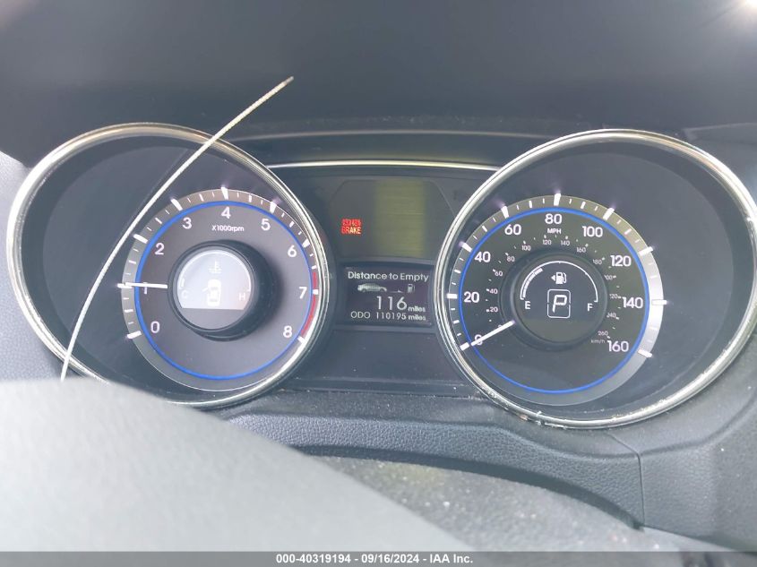 5NPEB4AC0BH260274 2011 Hyundai Sonata Gls