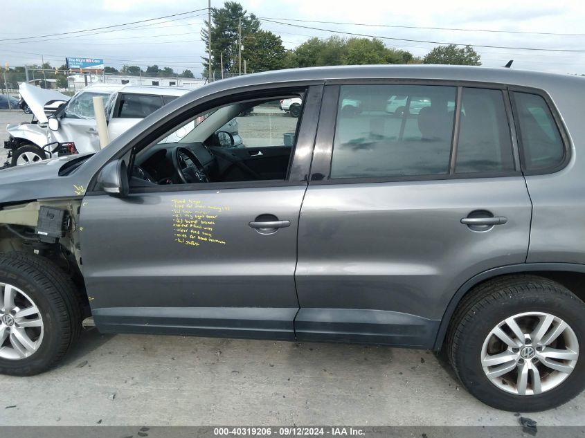 2013 VOLKSWAGEN TIGUAN S - WVGBV3AX4DW615463