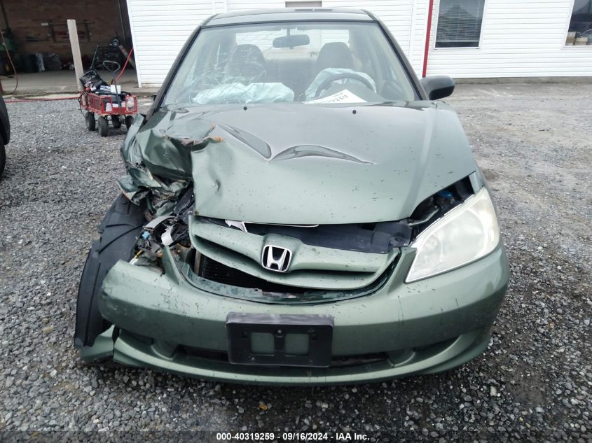 2004 Honda Civic Lx VIN: 1HGES16594L016101 Lot: 40319259