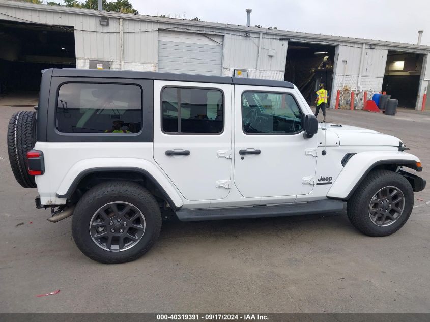 2021 Jeep Wrangler Unlimited 80Th Anniversary 4X4 VIN: 1C4HJXDN7MW581045 Lot: 40319391