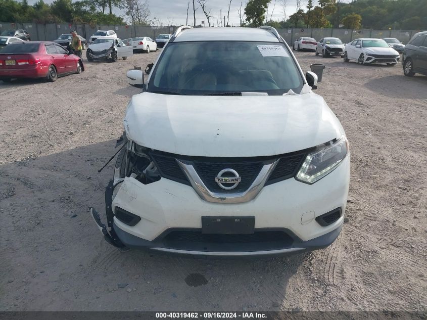 2016 Nissan Rogue S/Sl/Sv VIN: KNMAT2MT0GP730567 Lot: 40319462