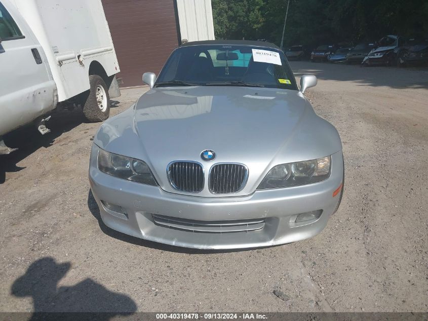 2000 BMW Z3 2.8 VIN: 4USCH334XYLF71489 Lot: 40319478