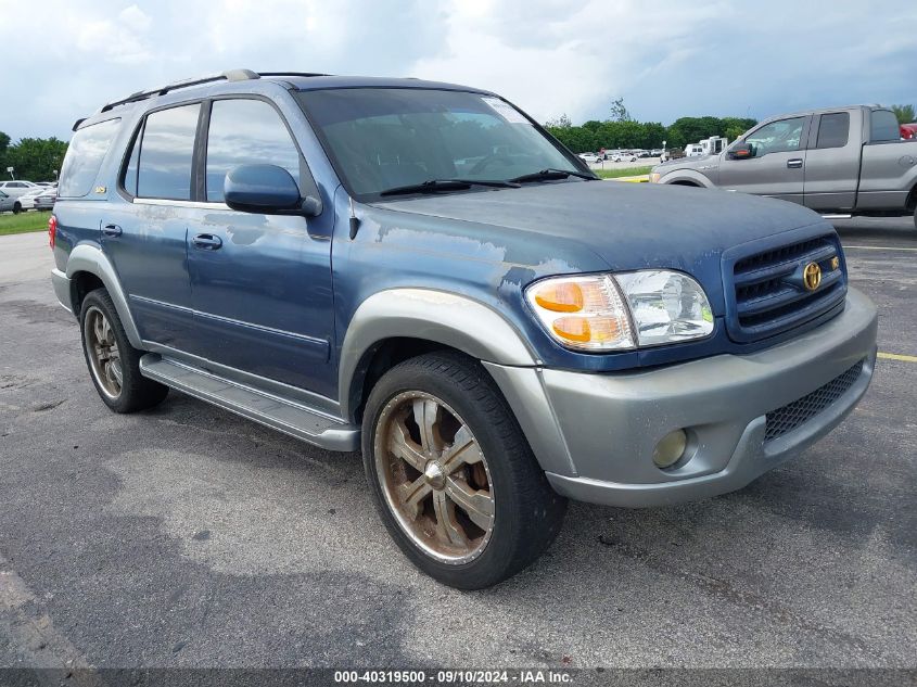 2002 Toyota Sequoia Sr5 VIN: 5TDZT34A92S065626 Lot: 40319500