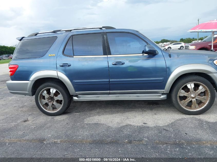 2002 Toyota Sequoia Sr5 VIN: 5TDZT34A92S065626 Lot: 40319500