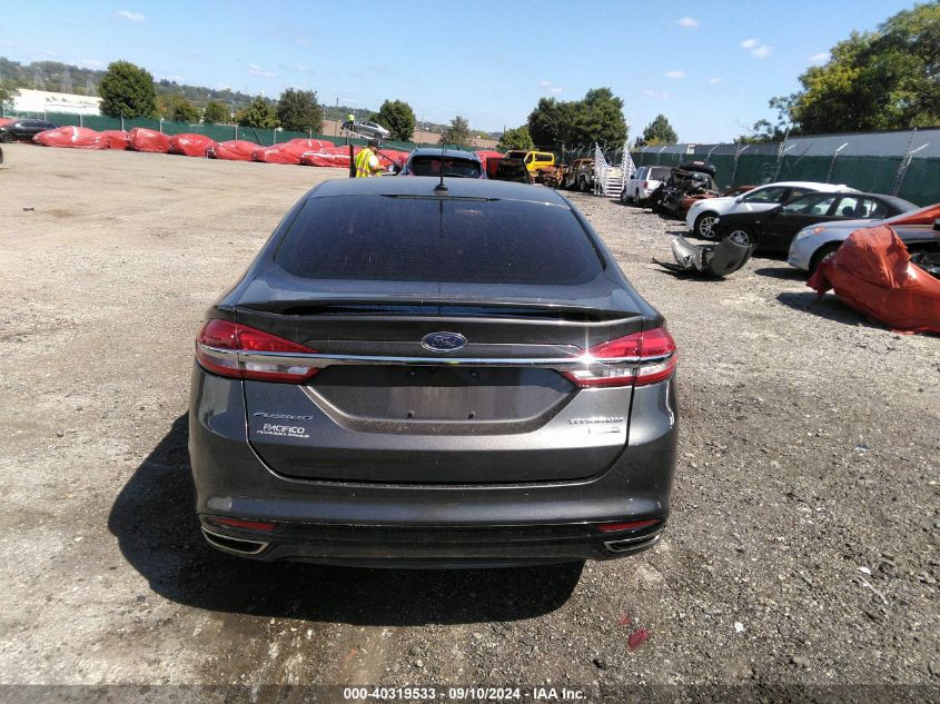 2017 Ford Fusion Titanium VIN: 3FA6P0D98HR302846 Lot: 40319533