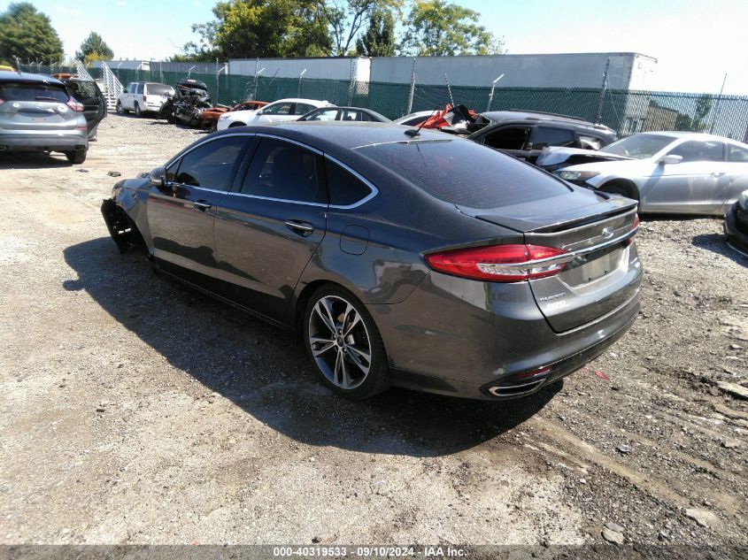 2017 FORD FUSION TITANIUM - 3FA6P0D98HR302846