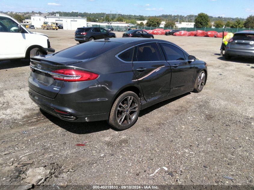 2017 FORD FUSION TITANIUM - 3FA6P0D98HR302846