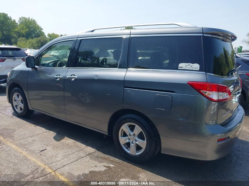 2016 Nissan Quest Platinum/S/Sl/Sv VIN: JN8AE2KP9G9151201 Lot: 40319550