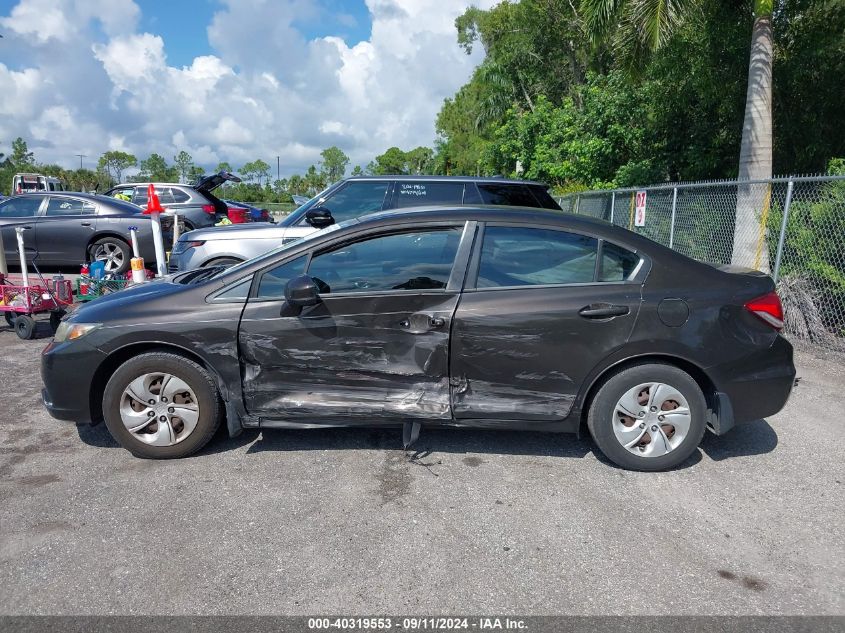 2013 Honda Civic Lx VIN: 19XFB2F58DE047518 Lot: 40319553