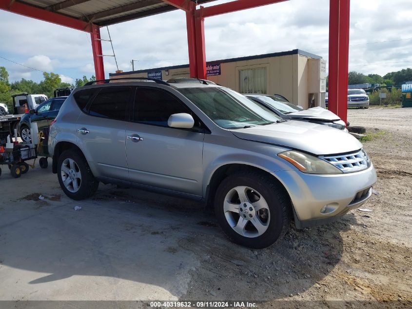 2004 Nissan Murano Sl/Se VIN: JN8AZ08W14W304349 Lot: 40319632