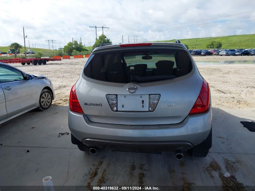 2004 Nissan Murano Sl/Se VIN: JN8AZ08W14W304349 Lot: 40319632