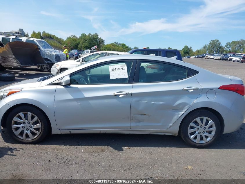 2012 Hyundai Elantra Gls VIN: 5NPDH4AE5CH076753 Lot: 40319793