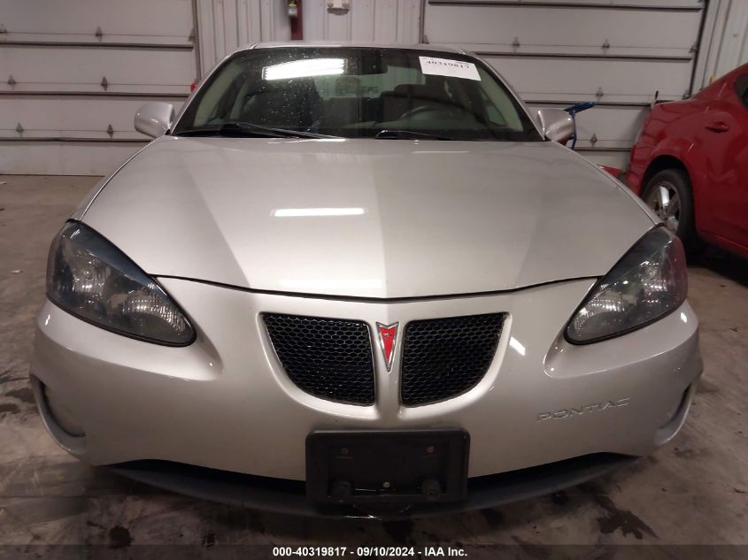 2008 Pontiac Grand Prix VIN: 2G2WP552681187181 Lot: 40319817