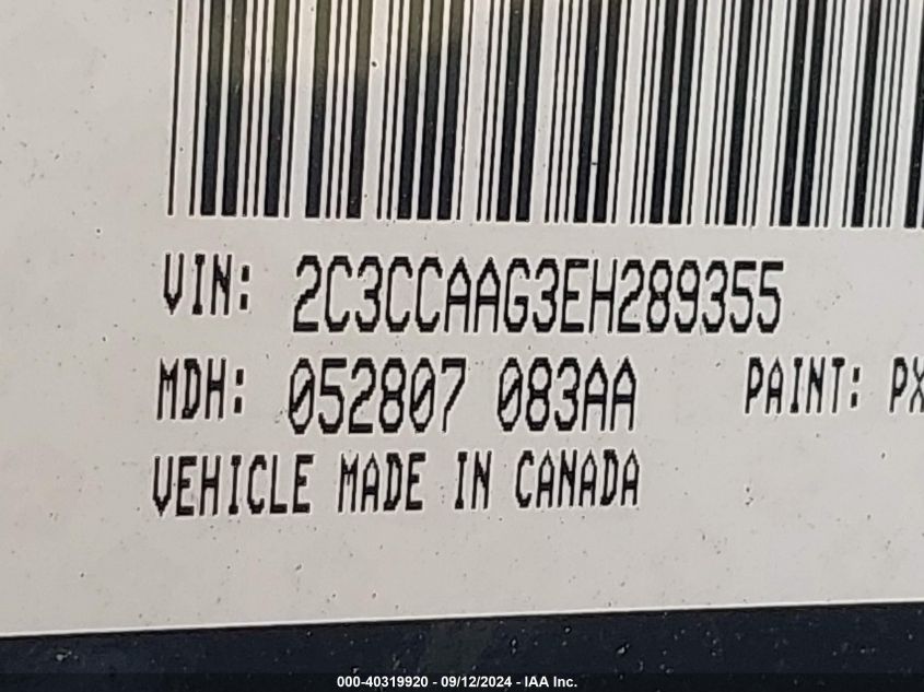 2C3CCAAG3EH289355 2014 Chrysler 300