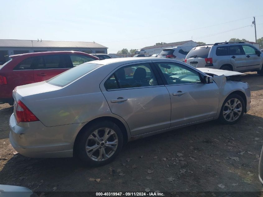 2012 Ford Fusion Se VIN: 3FAHP0HA4CR128733 Lot: 40319947