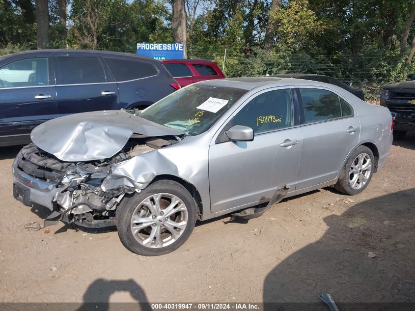 2012 Ford Fusion Se VIN: 3FAHP0HA4CR128733 Lot: 40319947