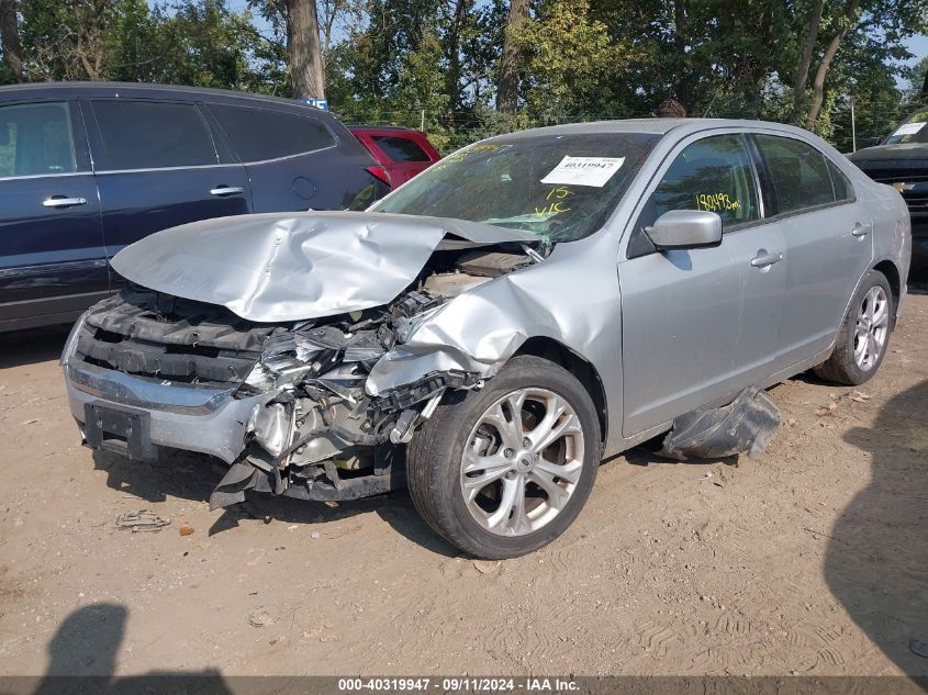 2012 Ford Fusion Se VIN: 3FAHP0HA4CR128733 Lot: 40319947