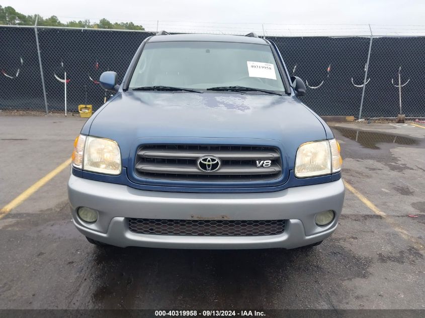 2003 Toyota Sequoia Sr5 V8 VIN: 5TDZT34A23S163608 Lot: 40319958