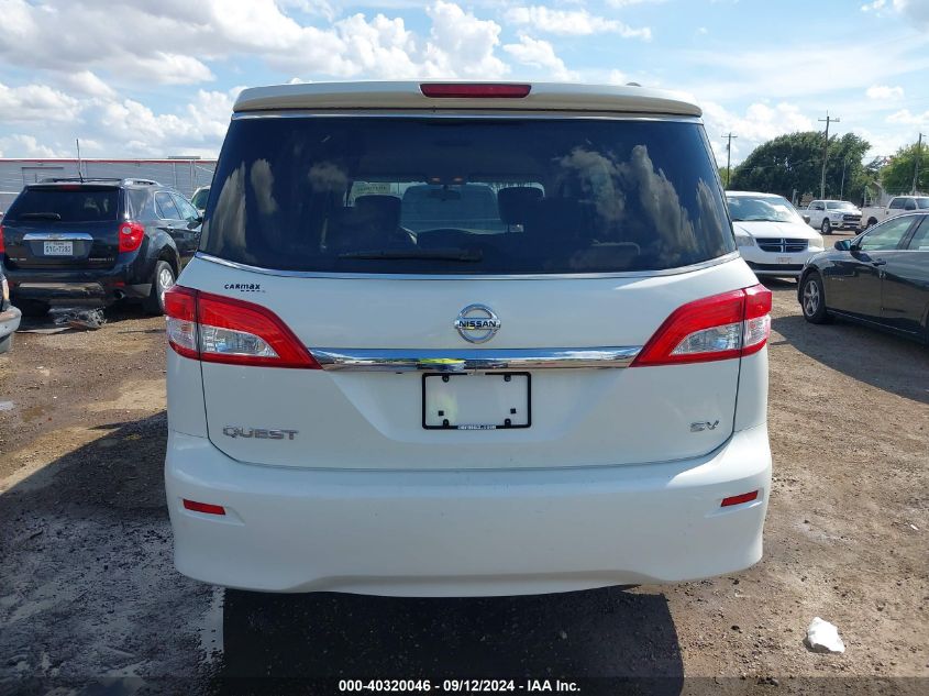 2017 Nissan Quest Sv VIN: JN8AE2KP5H9168210 Lot: 40320046