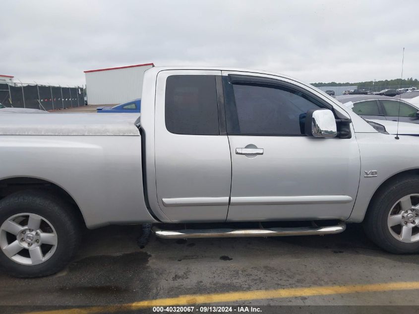 2004 Nissan Titan Se VIN: 1N6AA06A74N539979 Lot: 40320067