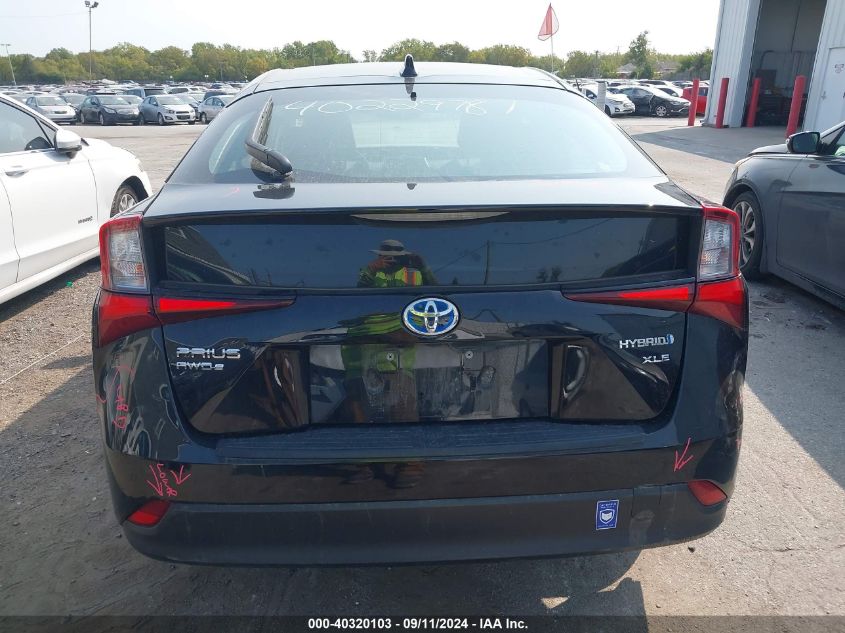 2021 Toyota Prius Le/Xle VIN: JTDL9MFU4M3022978 Lot: 40320103