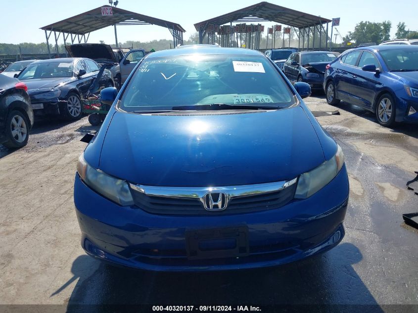 2012 Honda Civic Lx VIN: 2HGFB2F5XCH554635 Lot: 40320137