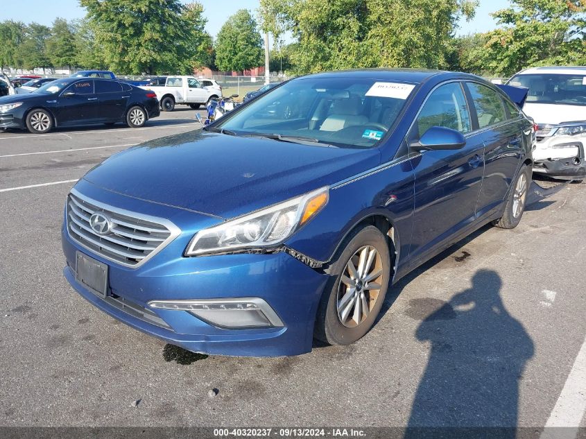 5NPE24AF0FH185348 2015 HYUNDAI SONATA - Image 2