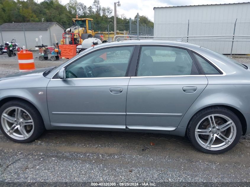 2008 Audi A4 3.2 VIN: WAUDH78E58A028981 Lot: 40320305