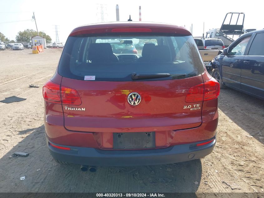 2014 Volkswagen Tiguan S VIN: WVGBV3AXXEW112411 Lot: 40320313