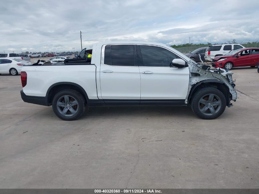 2021 Honda Ridgeline Rtl VIN: 5FPYK3F76MB017774 Lot: 40320360